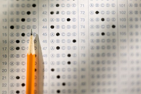 Standardized test and pencil