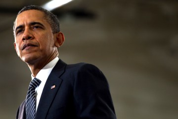 President Barack Obama during an address at Northern Virginia Community College in Annandale, Va., Feb. 13, 2012.