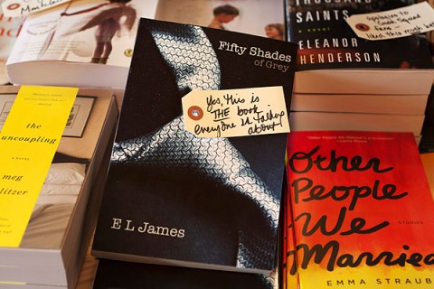 "Fifty Shades of Grey" by E. L. James at the Watchung Booksellers shop.