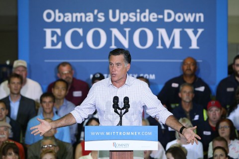 Romney Attends Victory Rally In Pennsylvania