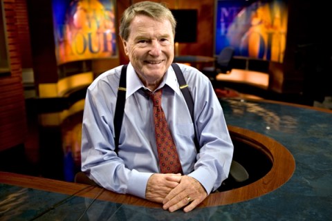 PBS news anchor Jim Lehrer