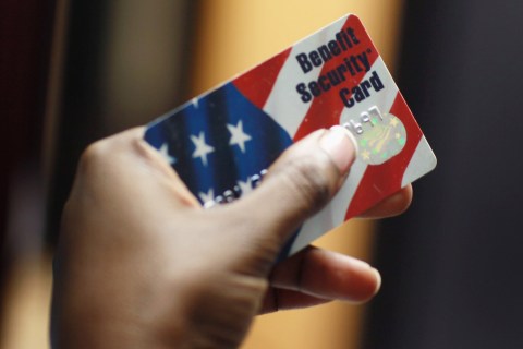 Image: Food stamps card