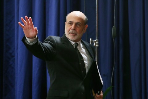 Federal Reserve Chairman Ben Bernanke Holds Monetary Policy News Conference