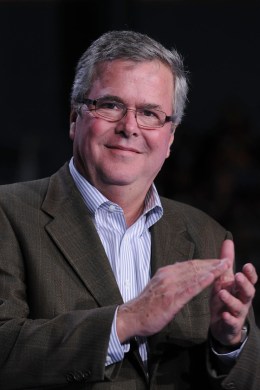 Former Florida Governor Jeb Bush attends Mitt Romney victory campaign Rally at Bank United Center on Oct. 31, 2012 in Miami, Fla.