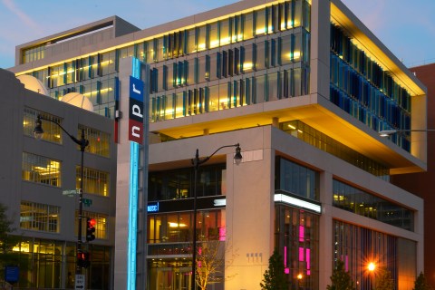 National Public Radio's new headquarters on North Capital Street in Washington D.C., on June 20, 2013. (Photo by 