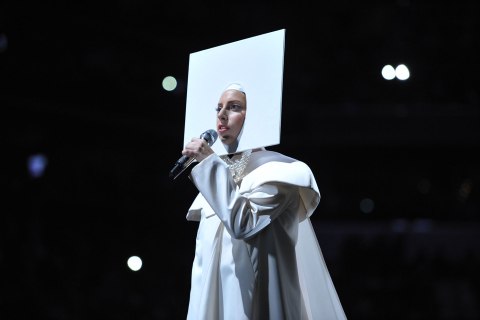 Lady Gaga performs at the MTV Video Music Awards at Barclays Center in Brooklyn, N.Y.
