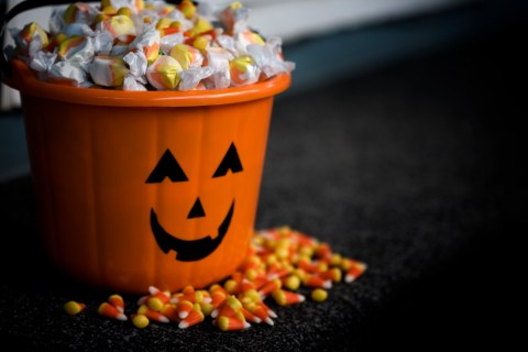 Bucket of Halloween Candy 
