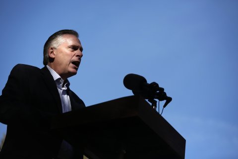 Former Democratic gubernatorial candidate for Virginia Terry McAuliffe speaks during a campaign rally on Nov. 4, 2013 in Annandale, Va.