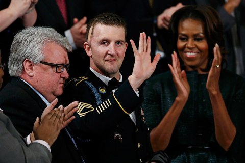 U.S. Army Ranger Remsburg during State of the Union speech